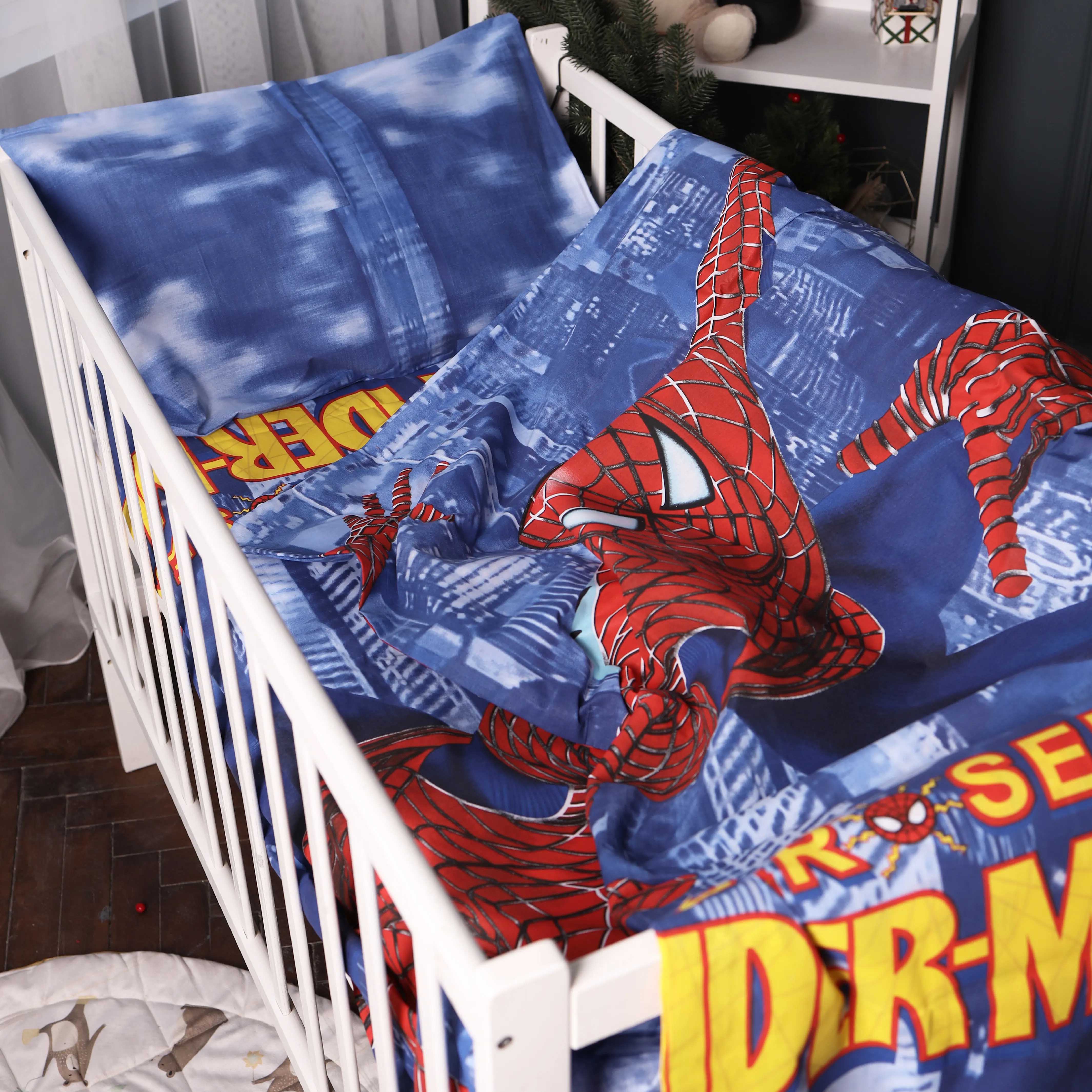 Комплект постільної білизни MirSon Kids Time 17-0700 Spider-Man 160x220 см Бязь (2200010457865)